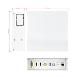 Caja Multimedia Vga+2hdmi+Jack+Usbc+Usb-B+Usb-A+Rj