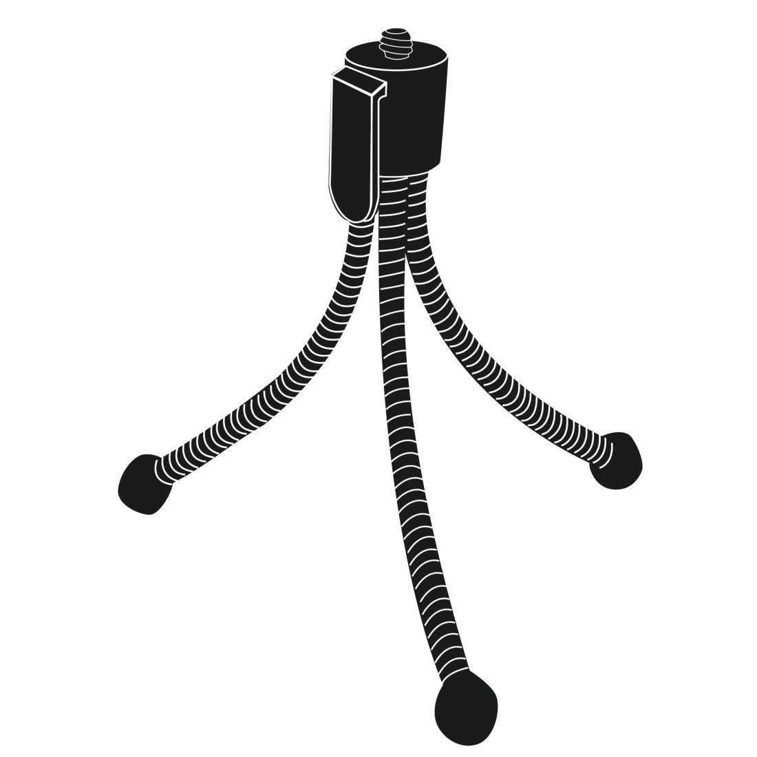 Hama Flexi Tripode Mini Para Camara Con Rosca 1/4" - Plegable - Altura Ajustable Hasta 10cm - Peso Max 200g - Plastico