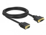 Delock Cable Dvi 24+5 Hembra A Vga Macho 2 M