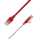 Flat U/Utp Cat6a Red 5m Awg 34/7, Pvc, 1x4mm Utp-Fl6a-00500-Rd