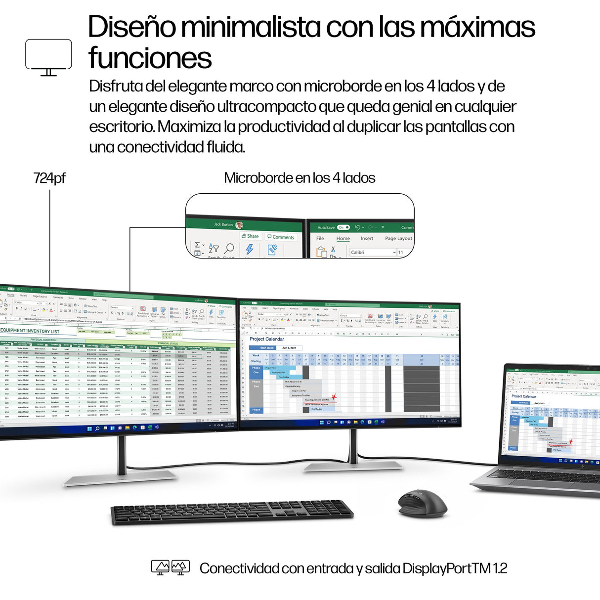EAN 5715063475935 - HP Series 7 Pro 23.8 inch FHD Monitor - 724pf pantalla para PC 60,5 cm (23.8") 1920 x 1080 Pixeles Full H imagen 5