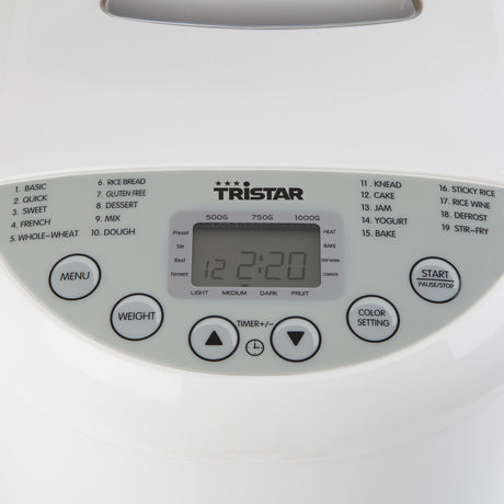 EAN 8713016038685 - Tristar BM-4586 panificadora 550 W Blanco imagen 9