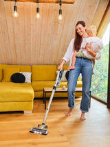 Aspiradora Eta121290000 Gold Power Stick, Inalámbrica, Autonomía 35 Min, Contenedor De Polvo 0,4 L, Color Crema