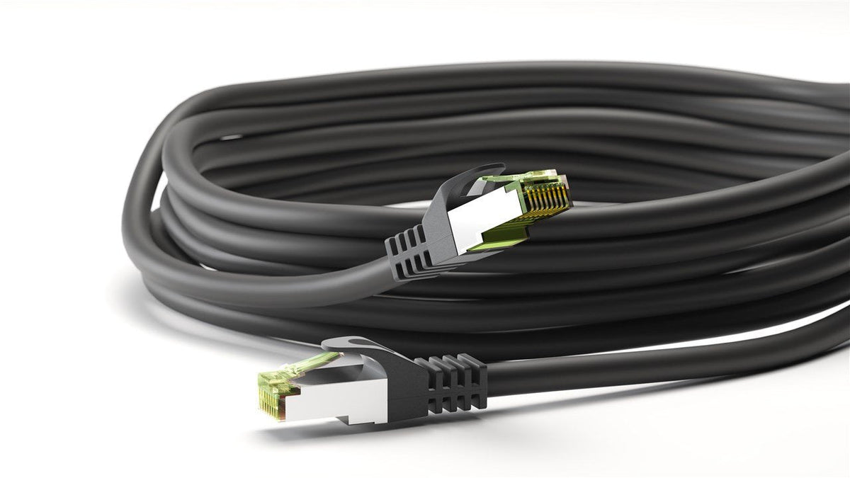 Goobay Ghmt-Zertifiziertes Cat 8.1 3m Cable De Red, S/Ftp (Pimf), Negro