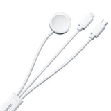 Joyroom Cable 3-In-1 C+Lightning+Wireless, 3.5a, 1,2m, White (S-Iw008)