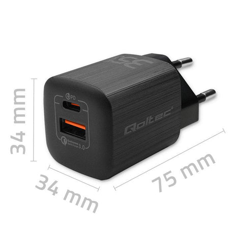 EAN 5901878507644 - Qoltec 50764 cargador de dispositivo móvil Portátil, Consola de juegos portátil, Batería portátil, Smartp imagen 4