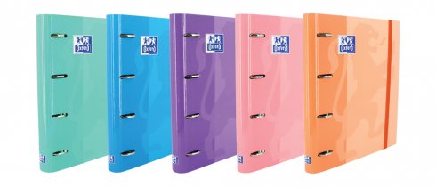 Oxford Carpeta De Anillas 4 X 35mm Europeanbinder C/Recambio 100h A4+ 5x5 Cierre C/Goma C/Surtidos