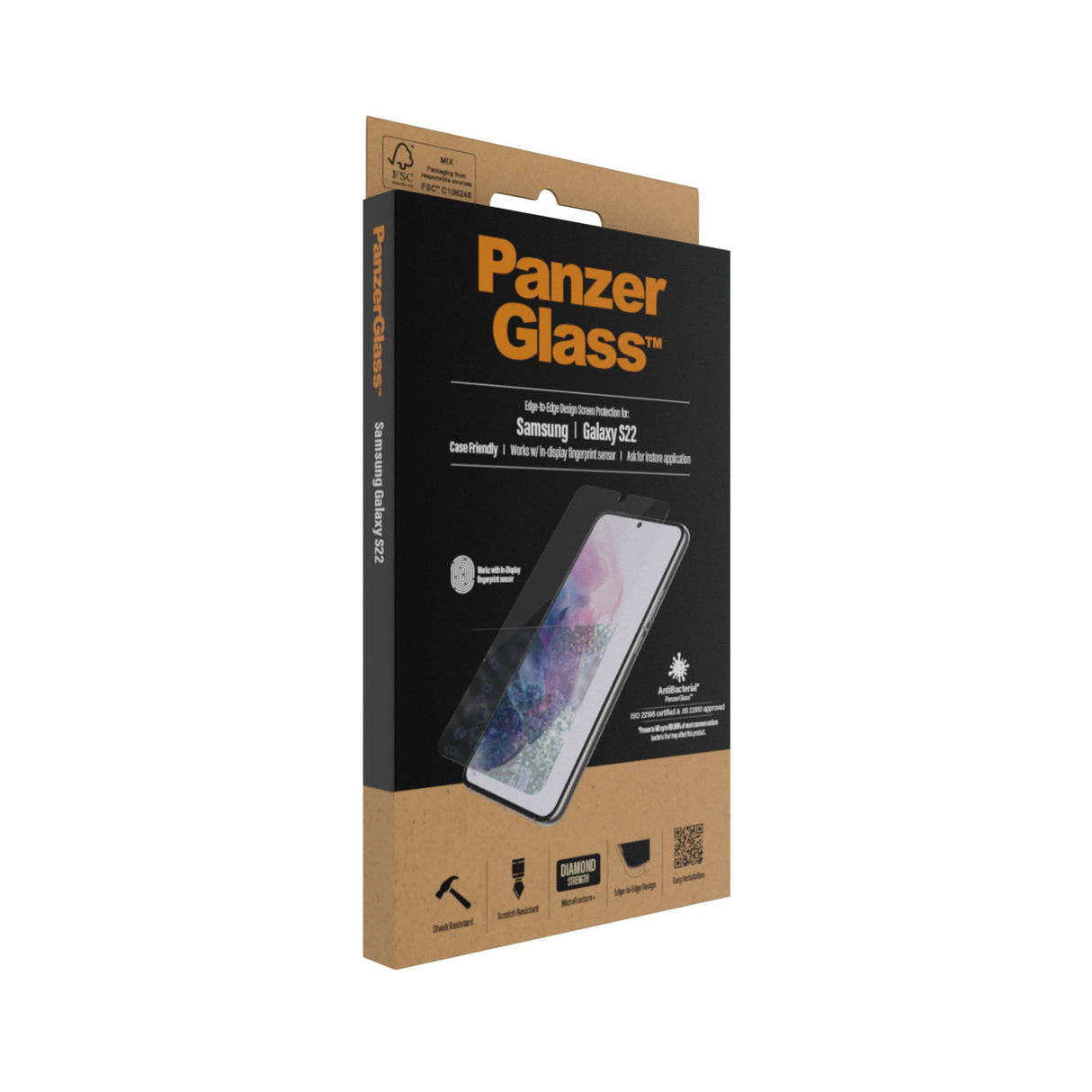 EAN 5711724072932 - PanzerGlass ® UltraForce1 Samsung Galaxy S22 5G | Screen Protector Protector de pantalla 1 pieza(s) imagen 4