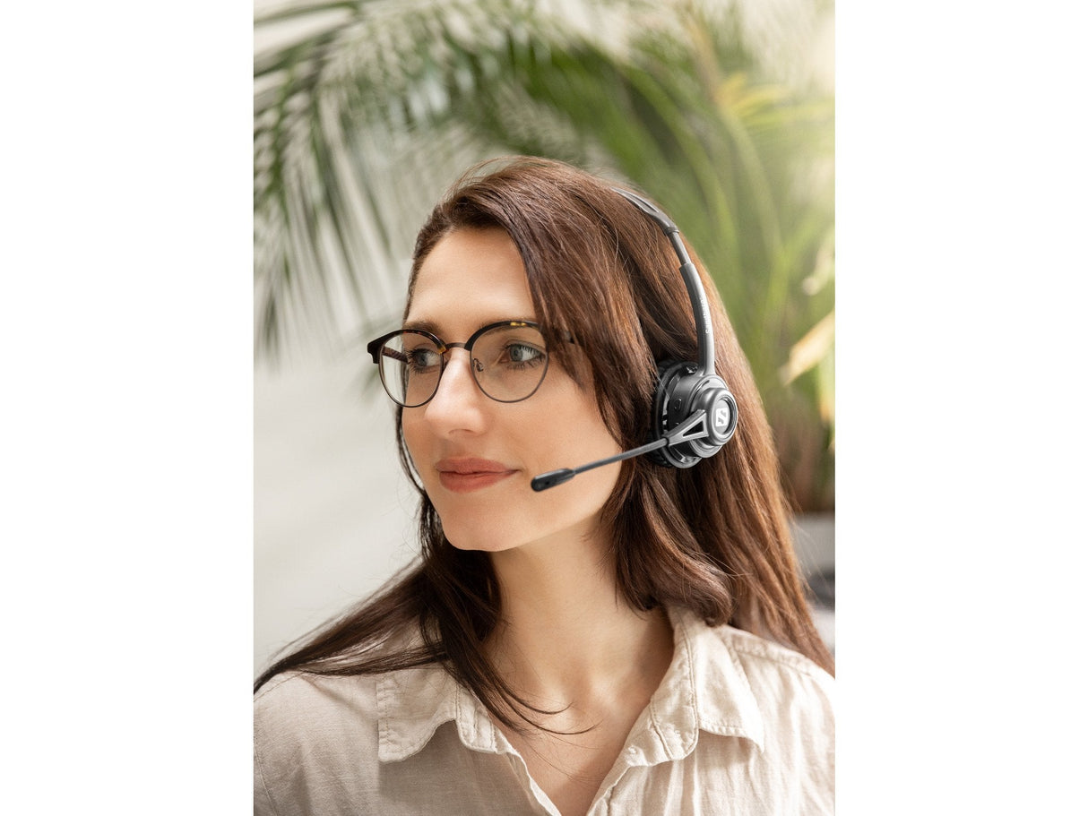 Sandberg Bluetooth Headset Anc+Enc Auriculares Inalámbrico Diadema Música/Uso Diario Negro