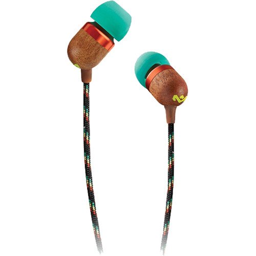 Auriculares Marley Smile Jamaica, Intrauditivos, Con Cable, Rasta