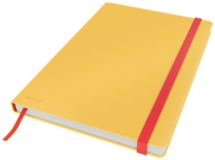 Leitz Cuaderno De Notas Cosy Touch 80h Cuadriculado T/Dura Cierre C/Goma Din B5 Amarillo