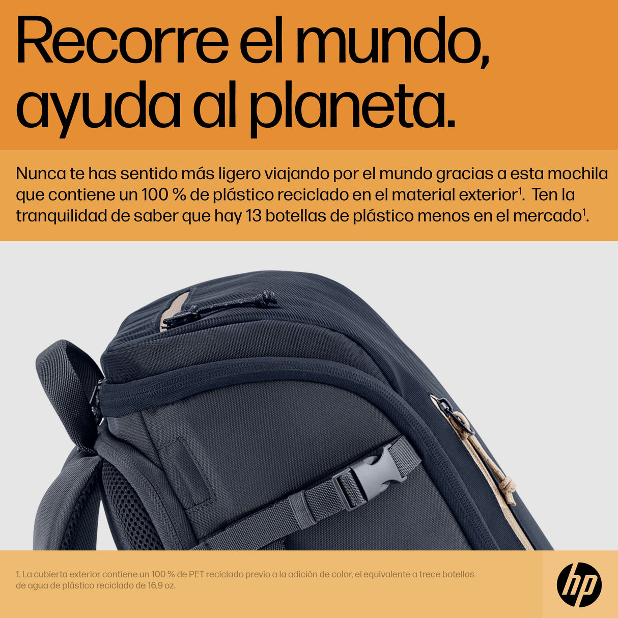 EAN 0196548661060 - HP Travel 25 Liter 15.6 Iron Gray Laptop Backpack 39,6 cm (15.6") Azul, Gris imagen 5