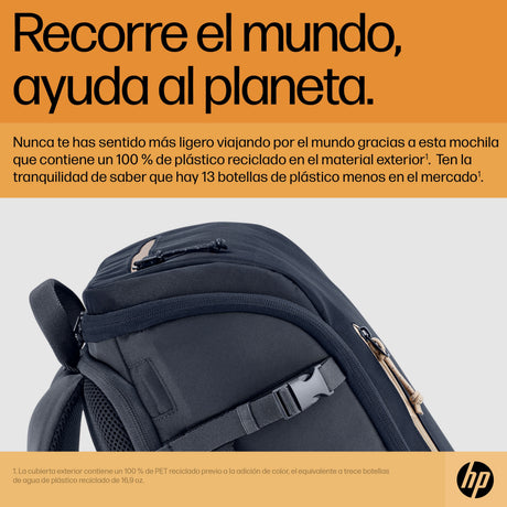 EAN 0196548661060 - HP Travel 25 Liter 15.6 Iron Gray Laptop Backpack 39,6 cm (15.6") Azul, Gris imagen 5