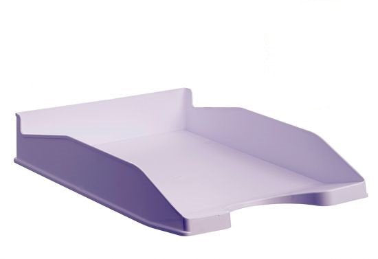 Archivo 2000 Bandeja Ecogreen Apilable 3 Posiciones 345x255x60mm Reciclado Malva Pastel