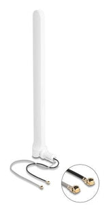 Delock Wifi 6 Doppelantenne 2 X I-Pex Inc., Mhf® I Macho 2 - 5 Dbi 17 Cm Omnid