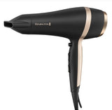 Secador De Pelo Remington D6940gp Salon Smooth + Kit De Cepillo, 2100 W, 3 Ajustes De Calor Y 2 Velocidades, Rejilla Iónica Cerámica, Negro