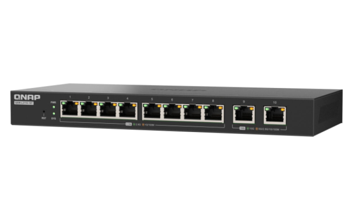 Qnap Qsw-L2110-10t - Switch - Managed - 8 X 2.5gbase-T