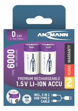 EAN 4013674193998 - Ansmann 1314-0005 pila doméstica Batería recargable D Ión de litio imagen 19