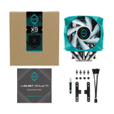 Iceberg Thermal Icesleet X9 Dual Tr Argb Ventilador Cpu 120/140mm