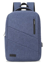 Mochila Subblim City Backpack Para Portátiles Hasta 15.6'/ Puerto Usb/ Azul