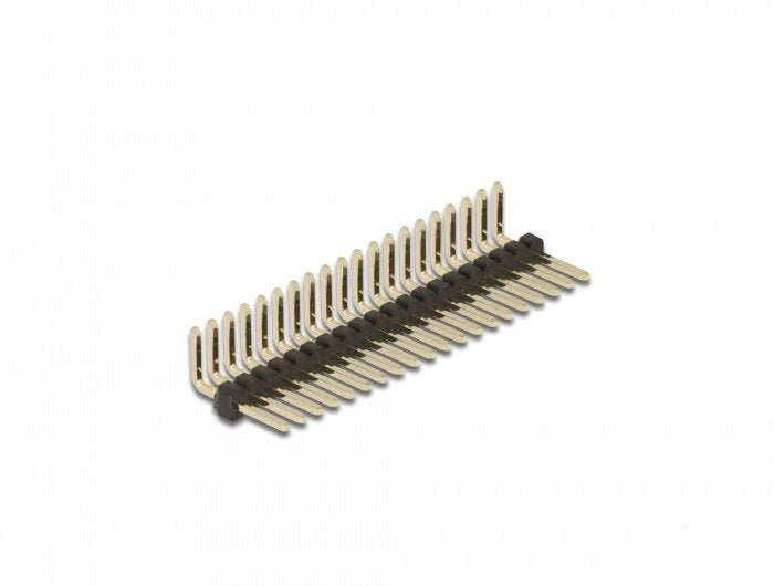 Delock Cabezal De 20 Pines, Paso De 1,27 Mm, 1 Fila, En Ángulo, 5 Piezas