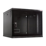 19" Wallmount Soho Box 12u 540*550, Flatpack, Negro