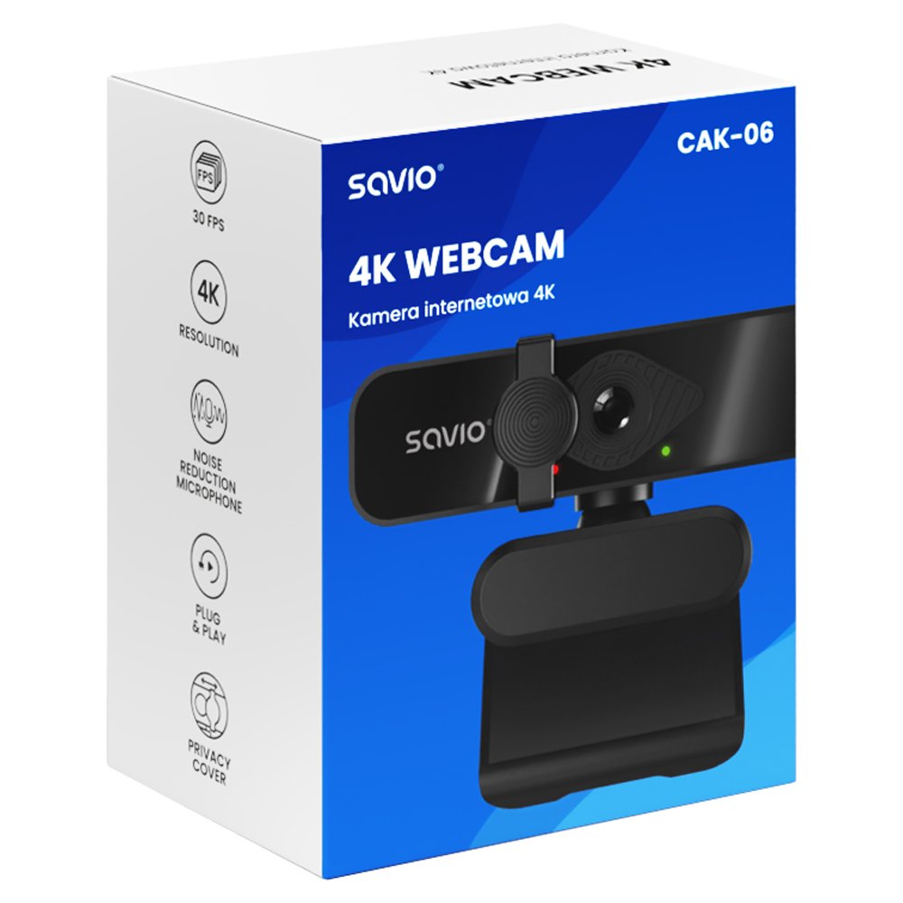 Cámara  Savio Web 4k Cak-06
