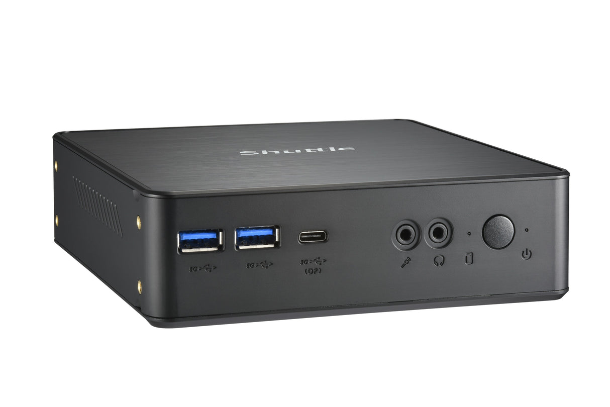 EAN 4046047104079 - Shuttle NC4010XA PCs/estación de trabajo Intel® Celeron® 7305 4 GB DDR4-SDRAM 128 GB SSD Mini PC Negro imagen 3