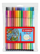 Stabilo Pen 68 - Rotulador - Mixto Colores - Tinta A Base De Agua - 1 Mm - Medio (Paquete De 30)