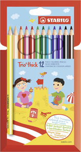 Stabilo Lápices De Colores Trio Thick Estuche De 12 Surtidos