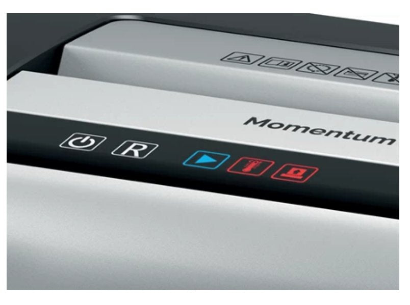 Rexel Destructora Momentun X308 Corte Confeti 5x42mm - Hasta 8 Hojas A La Vez - Negro