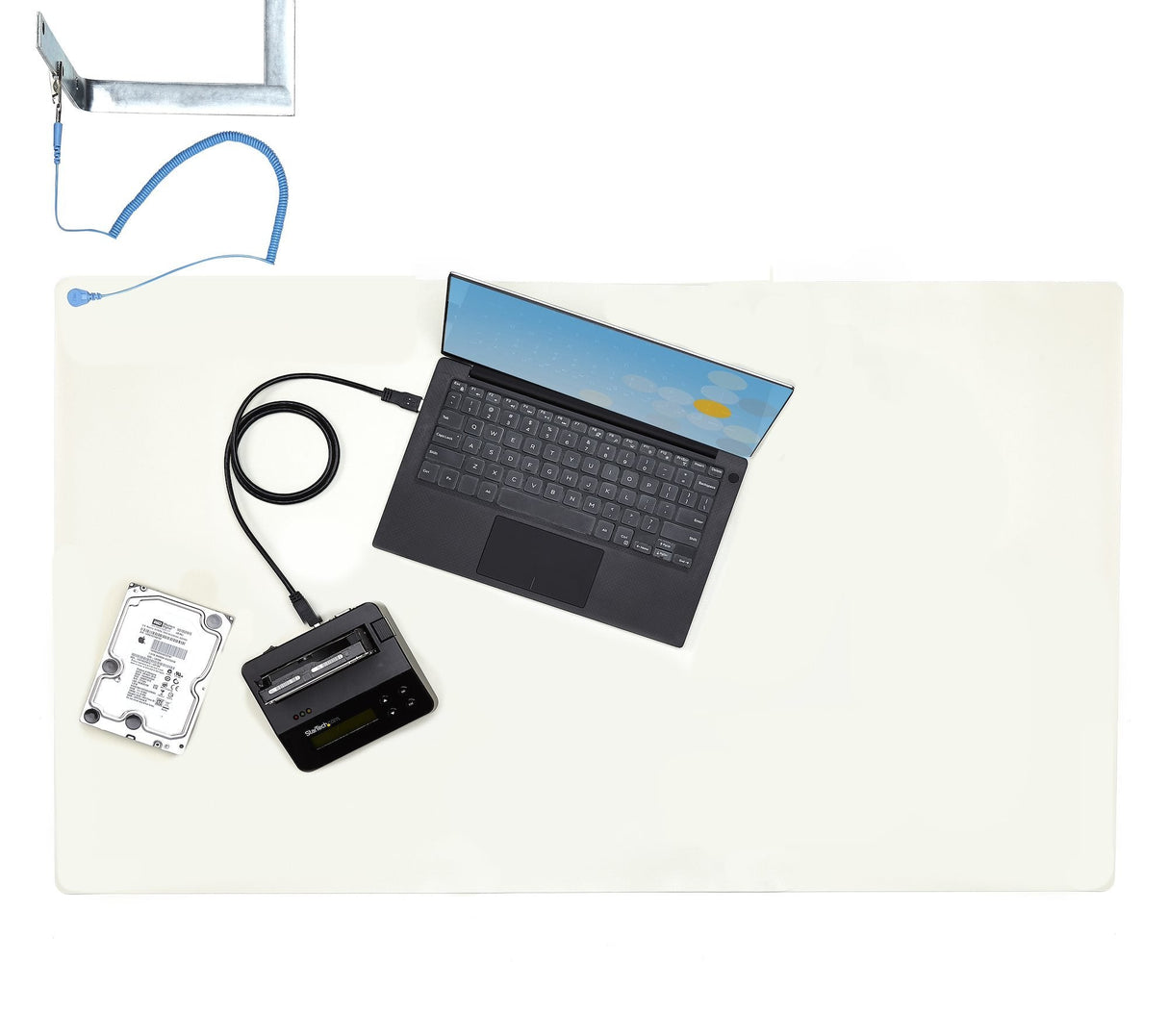 Startech Alfombrilla Antiestática Para La Reparación De Electrónicos Con Cable De Toma A Tierra Removible 60cmx120cm
