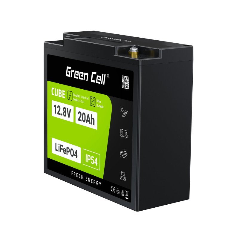 Green Cell Lfpgc12v20ah Batería Para Sistema Ups Fosfato De Hierro-Litio (Lifepo4) 12,8 V 20 Ah