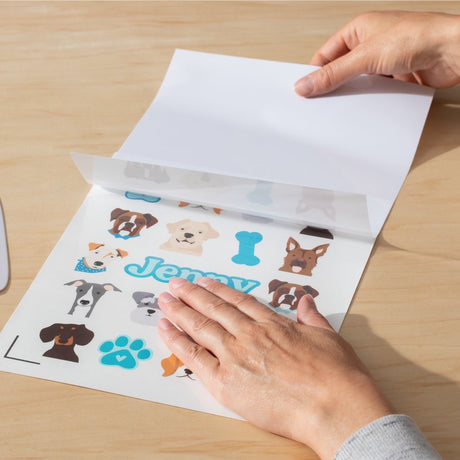 EAN 0093573403552 - Cricut Printable Waterproof Sticker Set Lámina de vinilo de transferencia térmica Vinilo de termotransfer imagen 4