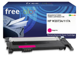 Freecolor Toner Hp 117a W2073a Magenta 700 Copias Remanufactured