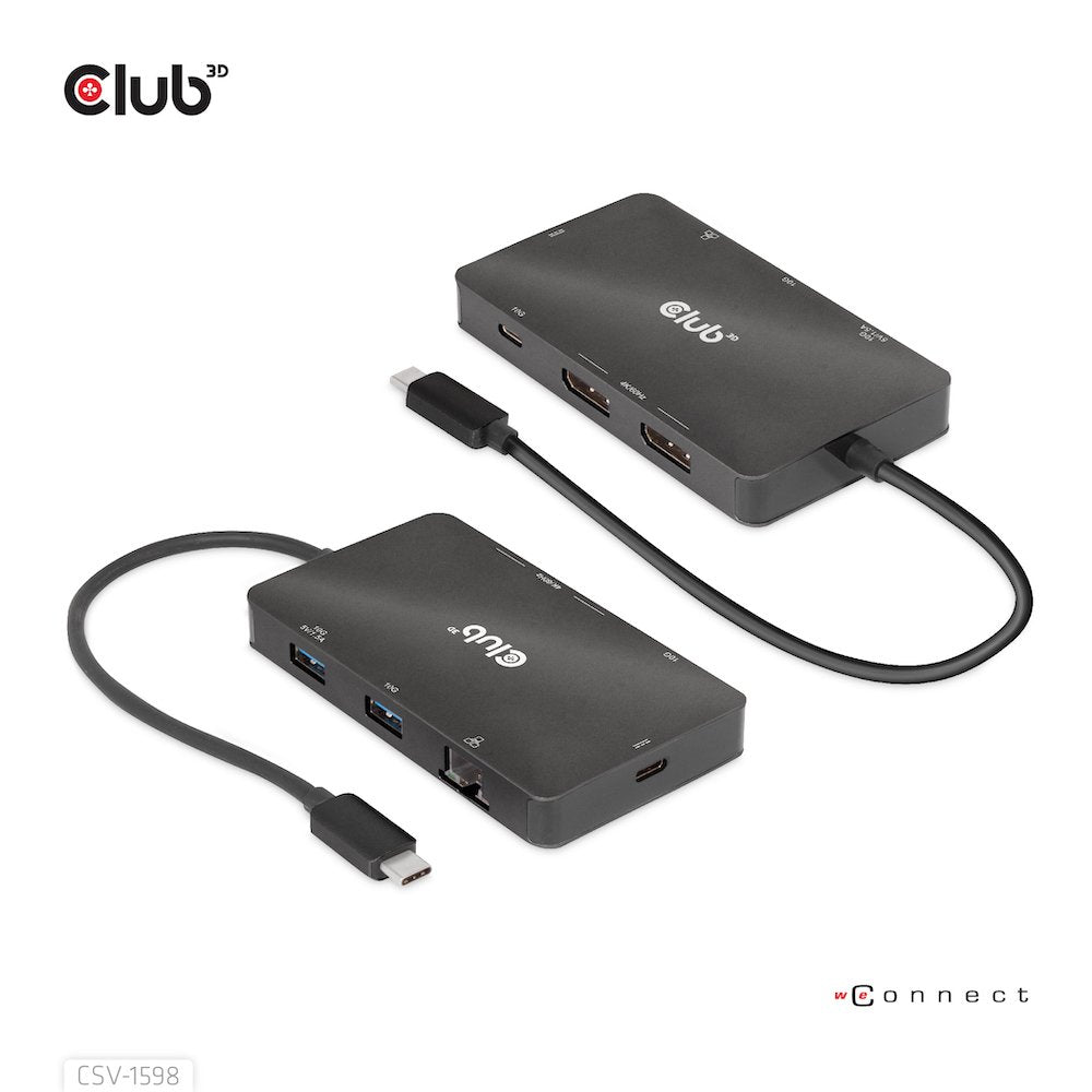 EAN 8719214472528 - CLUB3D CSV-1598 base para portátil y replicador de puertos USB 3.2 Gen 2 (3.1 Gen 2) Type-C Negro imagen 15