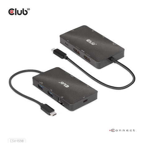 EAN 8719214472528 - CLUB3D CSV-1598 base para portátil y replicador de puertos USB 3.2 Gen 2 (3.1 Gen 2) Type-C Negro imagen 15