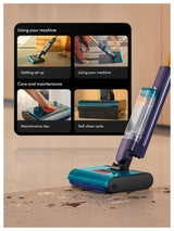 Dyson Clean + Wash Hygiene Escoba Eléctrica Batería Seca Y Húmeda Sin Bolsa Azul, Cobre