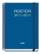 Dohe Logic Agenda Escolar 25/26 Espiral A5 - Semana Vista - Papel 70g/M2 - 4 Hojas De Pegatinas - Cubierta De Carton