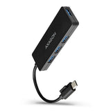 EAN 8595247904379 - Axagon HUE-G1C hub de interfaz USB 3.2 Gen 1 (3.1 Gen 1) Type-C 5000 Mbit/s Negro imagen 1
