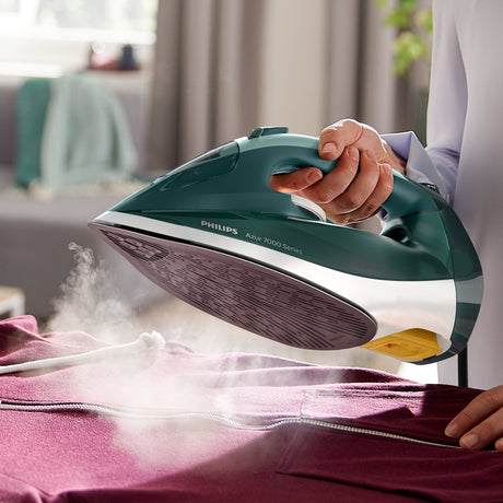 EAN 8720389015687 - Philips 7000 series DST7031/70 plancha Plancha a vapor Suela SteamGlide Plus 2800 W Verde, Color menta imagen 7