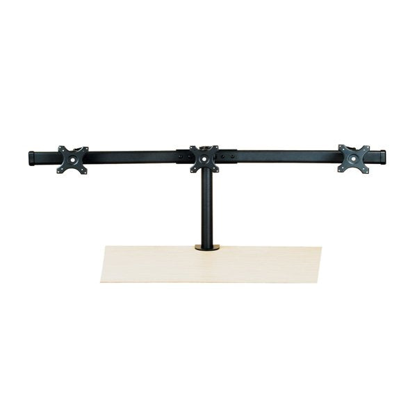Value Lcd-Triple-Arm Trgerstange, Schwarz, Tischmontage, Bis 3x 8 Kg