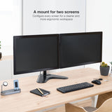 Tooq Soporte De Mesa Con Brazos Articulados Para 2 Monitores De 17"-32" - Giratorio E Inclinable - Peso Max 9kg X Brazo