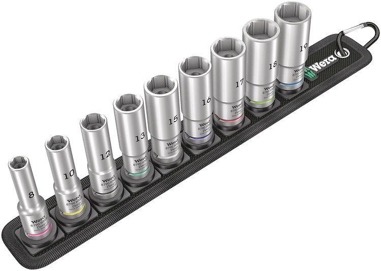 Wera Belt B Deep 1 Socket Set 3/8  Drive