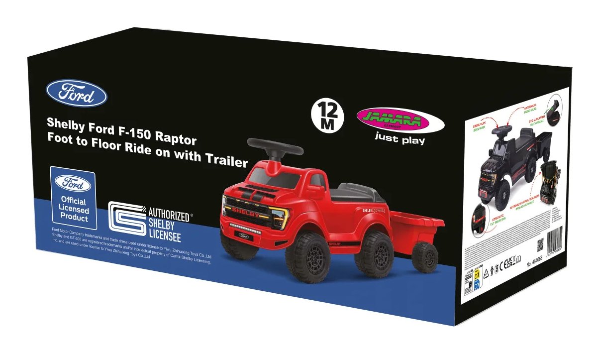 Jamara Rutscher Shelby Ford F-150 Raptor Con Anhänger Negro