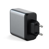 Satechi 100w Usb-C Pd Gan Wall Charger Space Gray