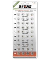 Pilas De Botón Alcalina, Arcas  (8xag1, 8xag3, 8xag4, 8xag13, 4xag5, 4xag12), 40 Pieza(S)