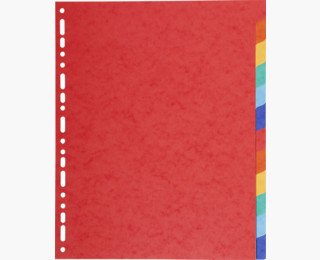 Exacompta Separadores 12 Posiciones A4 Maxi Cartulina 220gr