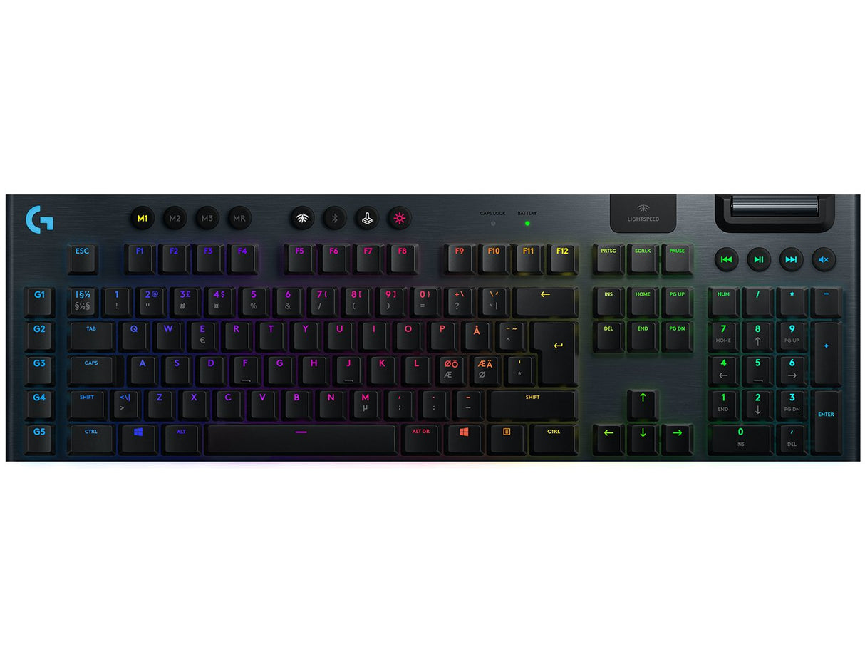 EAN 5099206080607 - Logitech G 920-008907 teclado Juego RF Wireless + Bluetooth QWERTY Nórdico Negro imagen 1