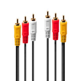 EAN 4002888356909 - Lindy 35690 cable de audio 1 m 3 x RCA Negro, Rojo, Blanco, Amarillo imagen 1